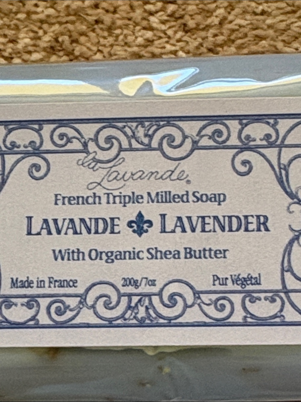 La Lavande Lavender French Triple Milled Soap Organic Shea Butter - Lavender - Picture 2 of 7
